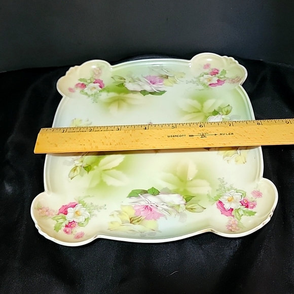 MZ Austria Vintage Flower Design Platter - Picture 4 of 5